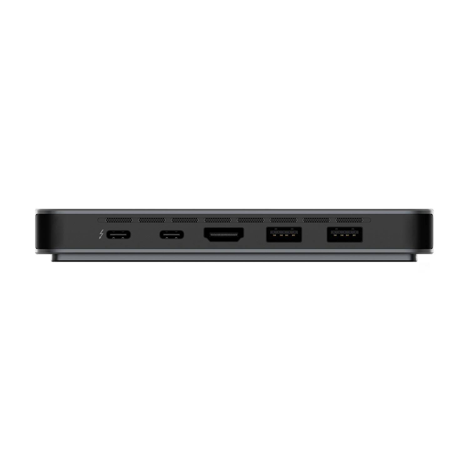 Back. KHADAS - Mind 2 Mini PC - Intel Core Ultra 7 155H, 32GB Memory, 1TB SSD Storage, Windows 11 Home - Lava Gray.