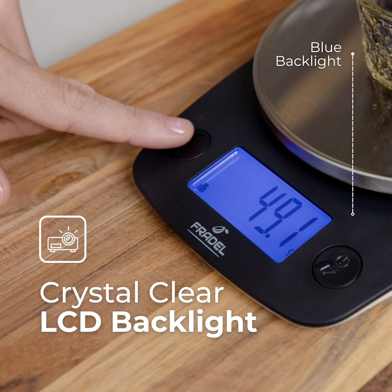 Blue Backlight  
Crystal Clear LCD Backlight