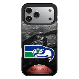 Keyscaper - NFL - Seattle Seahawks Bump Case with 8.2ft Drop Protection - 16 Pro Max - Multicolor