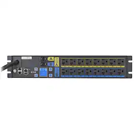 Eaton - Managed rack PDU, 2U, L5-30P input, 2.88 kW max, 120V, 24A, 10 ft cord, Single-phase, Outlets: (16) 5-20R - Unknown