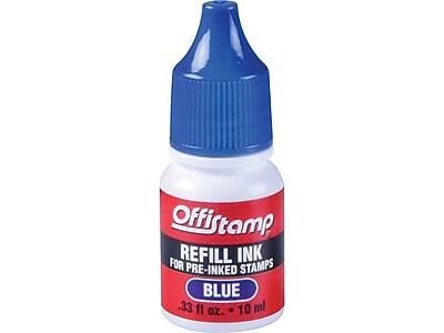 Offistamp  
Refill Ink for Pre-Inked Stamps  
Blue  
.33 fl oz. 10 ml
