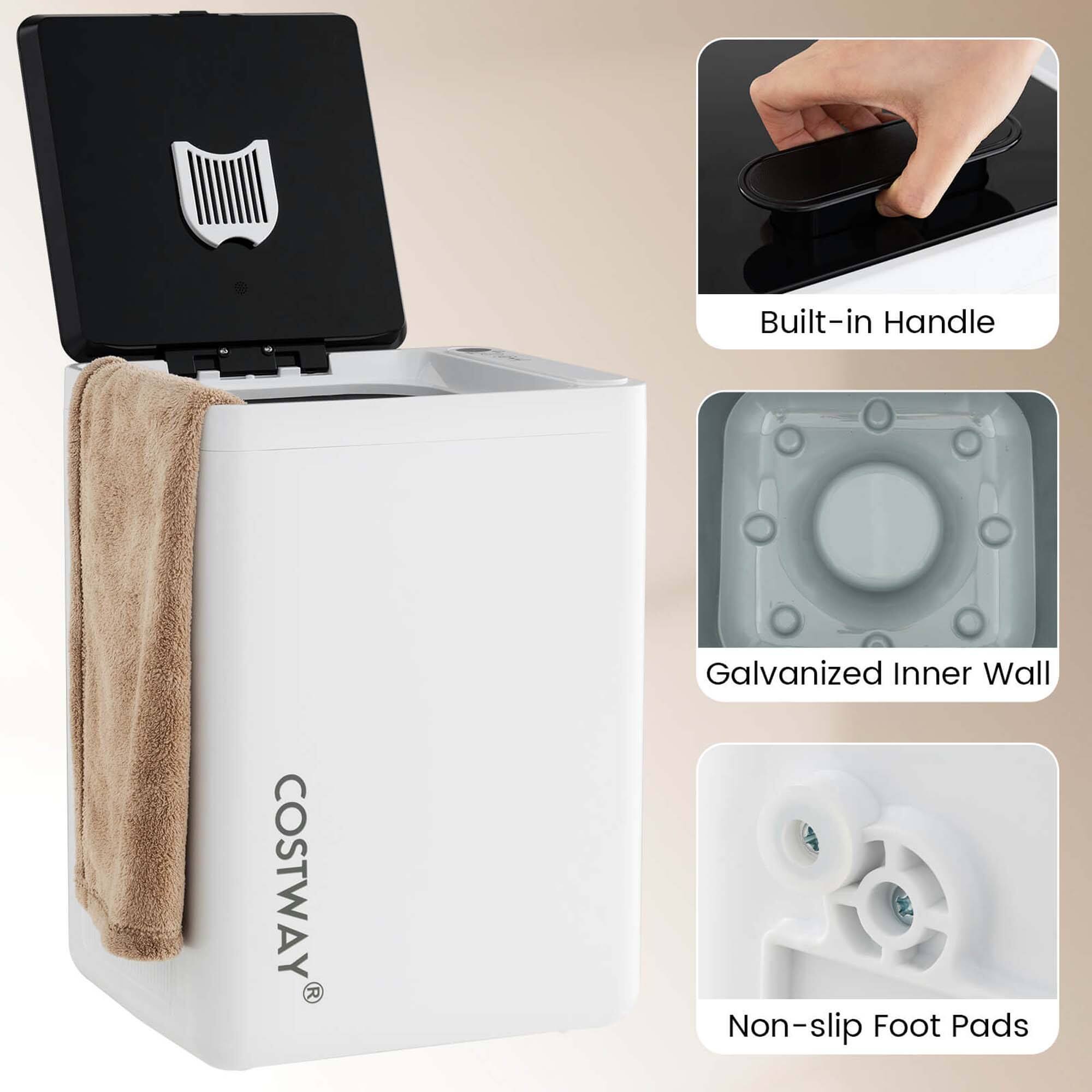 - Built-in Handle
- Galvanized Inner Wall
- Non-slip Foot Pads