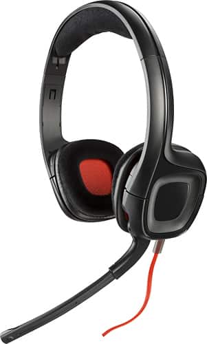 Plantronics - GameCom 318 Over-the-Ear Gaming Headset - Black - Angle
