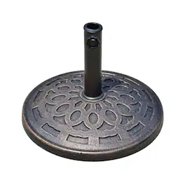 Four Seasons Courtyard - 18 Inch Umbrella Base Fits Up To 2" Umbrella Pole - Bronze