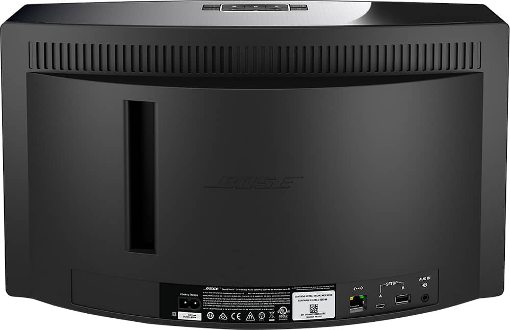 Back. Bose - SoundTouch® 30 Series III Wireless Music System - Black.