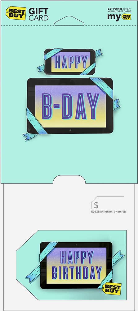 Front. Best Buy® - $20 Happy Birthday Tablet Gift Card - Multi.