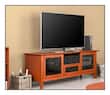 Salamander Designs - A/V Cabinet for Most Flat-Panel TVs up to 80" - Light Cherry Wood - Larger Front