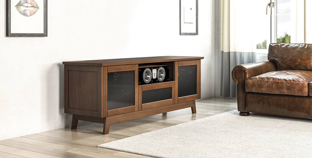 Alt View 12. Salamander Designs - Salamander Designs AV Basics Cabinet for Flat-Panel TVs Up to 70" - Medium Walnut.
