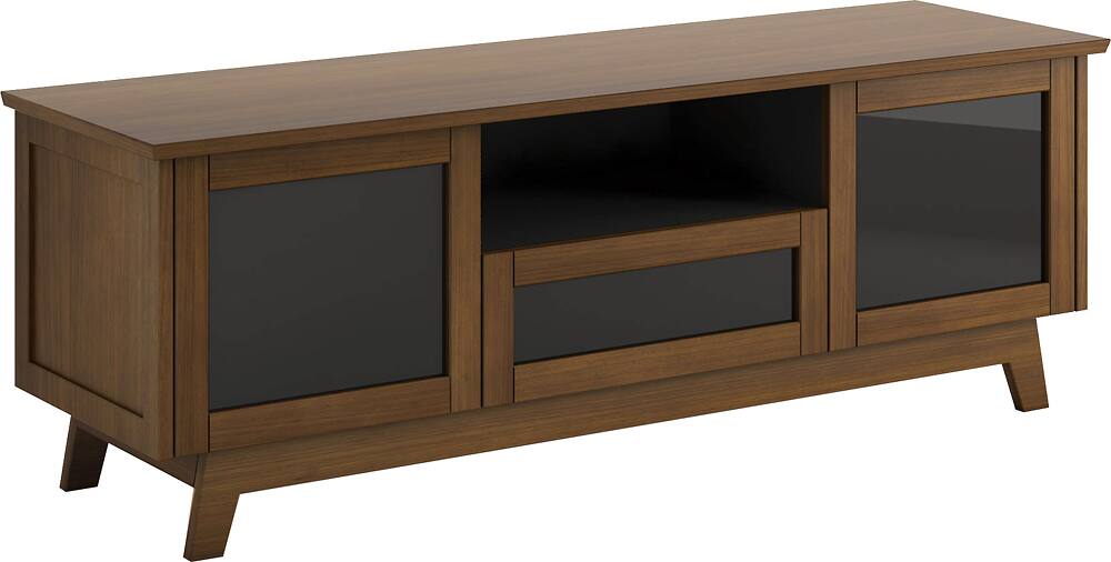 Alt View 14. Salamander Designs - Salamander Designs AV Basics Cabinet for Flat-Panel TVs Up to 70" - Medium Walnut.