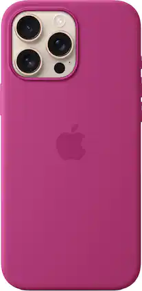 Apple - iPhone 16 Pro Max Silicone Case with MagSafe - Fuchsia