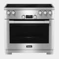Miele - HR 1432i-3 36" Freestanding Induction Range with TwinPower Convection - Clean Touch Steel