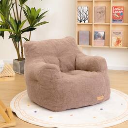 Fabibe - Bean Bag Chair with Filler, Bean Bag Sofa with Tufted Soft Stuffed Filling, Fluffy and Lazy Sofa, Comfy Cozy BeanBag Cha - Pink