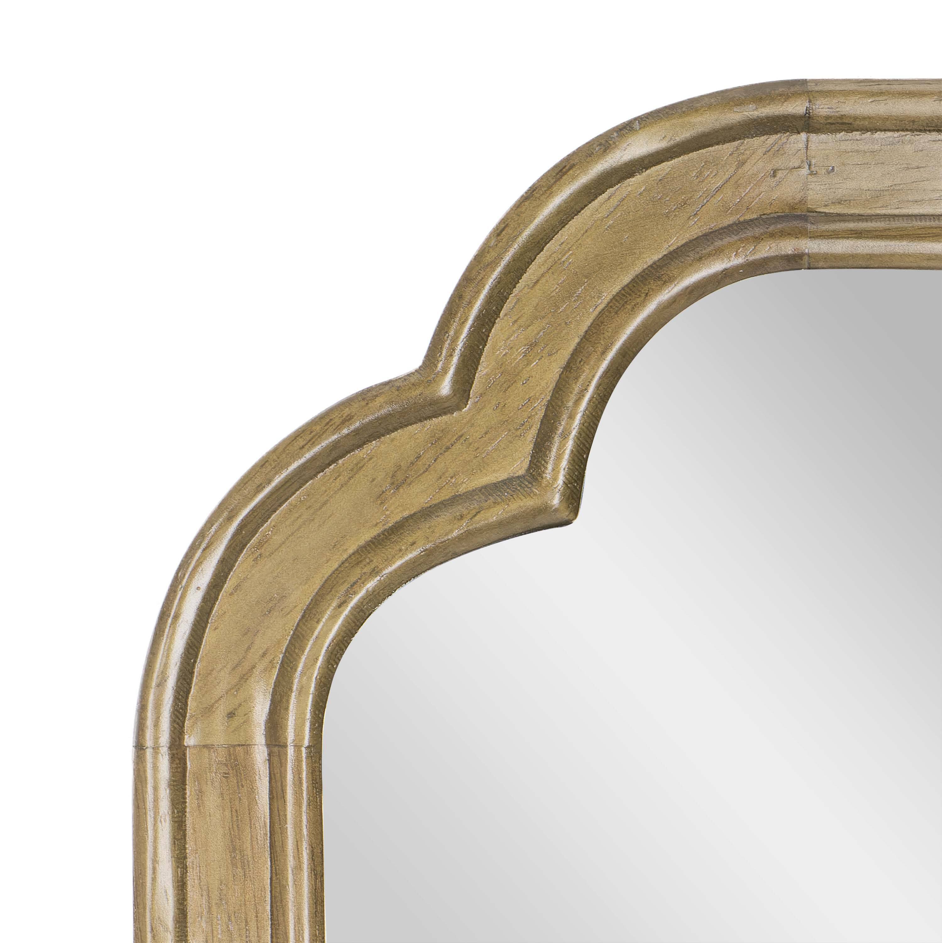 Alt View 9. Emma + Oliver - Julien Wall Mirror with Solid Wood Frame and Silver Backed Glass for Clarity for Entryways, Dining Rooms & More - Weathered.