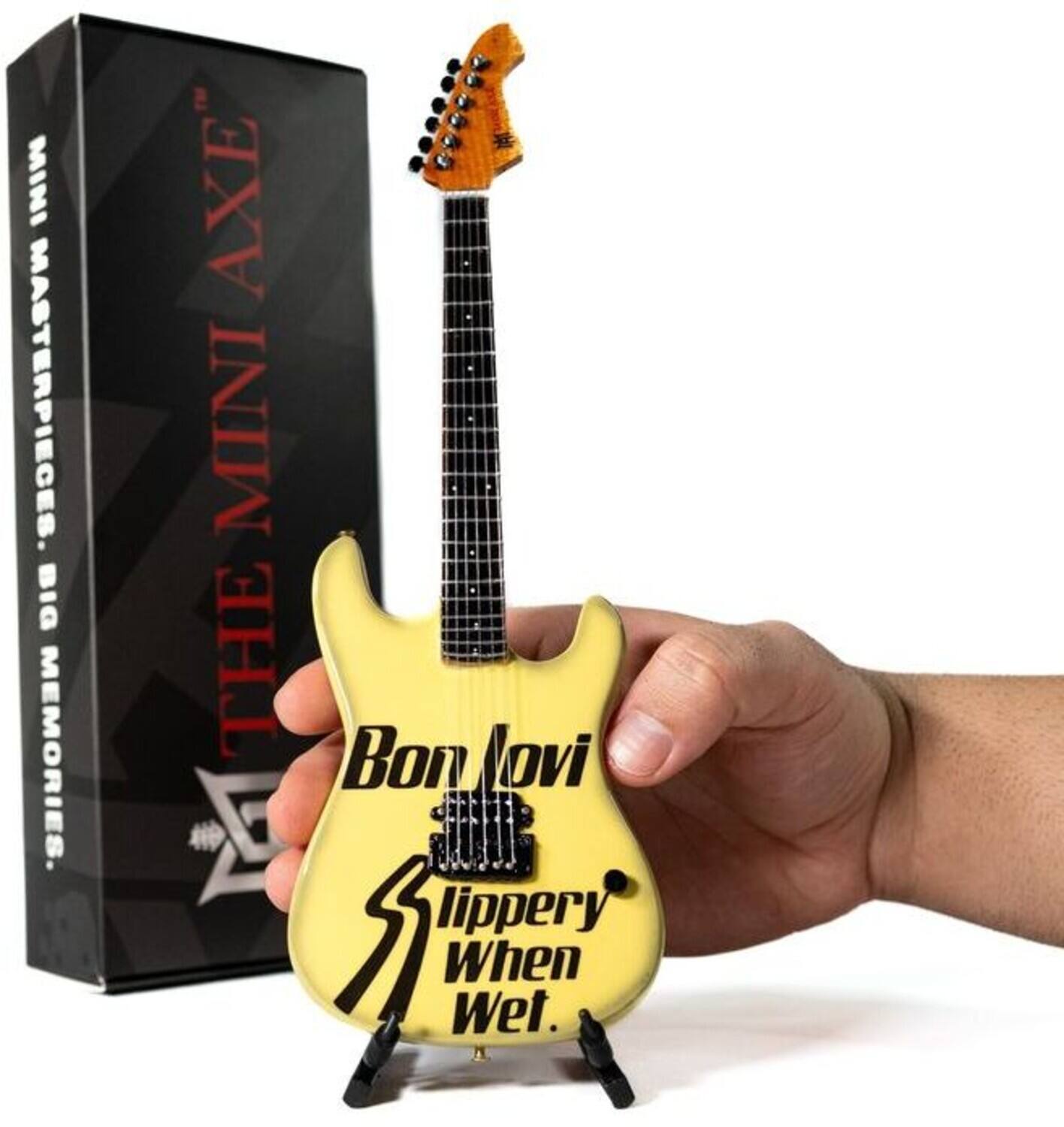 MINI MASTERPIECES. BIG MEMORIES. THE MINI AXE Bon Jovi Slippery When Wet.