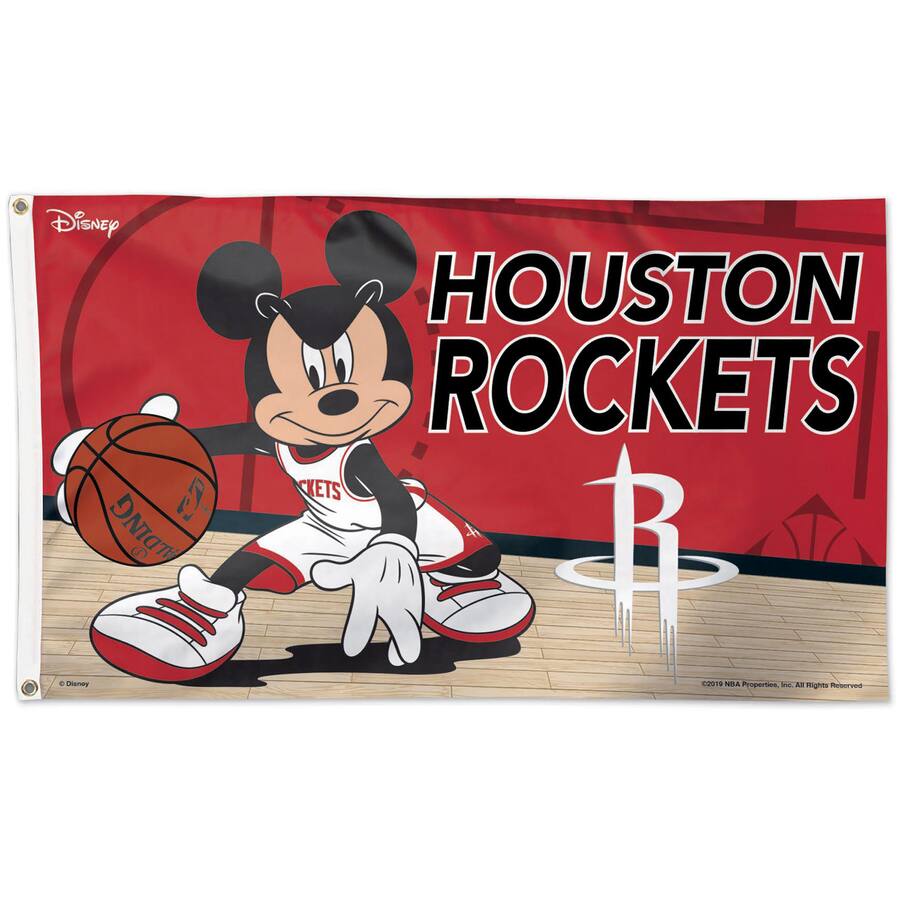 WinCraft Houston Rockets 3' x 5' Disney One Sided Flag Multicolor ...