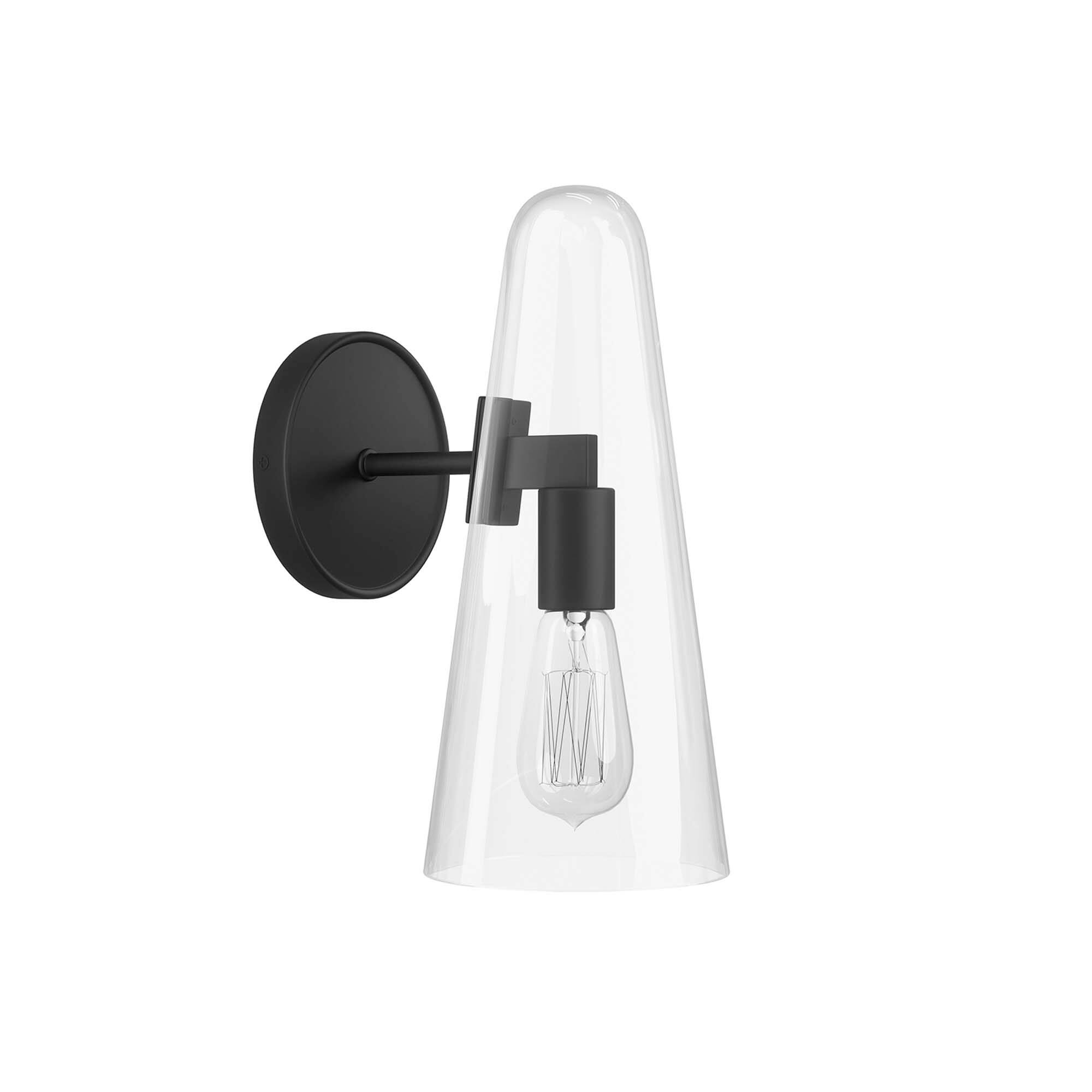 Angle. Modway - Beacon 1-Light Wall Sconce by Modway - Clear Black.