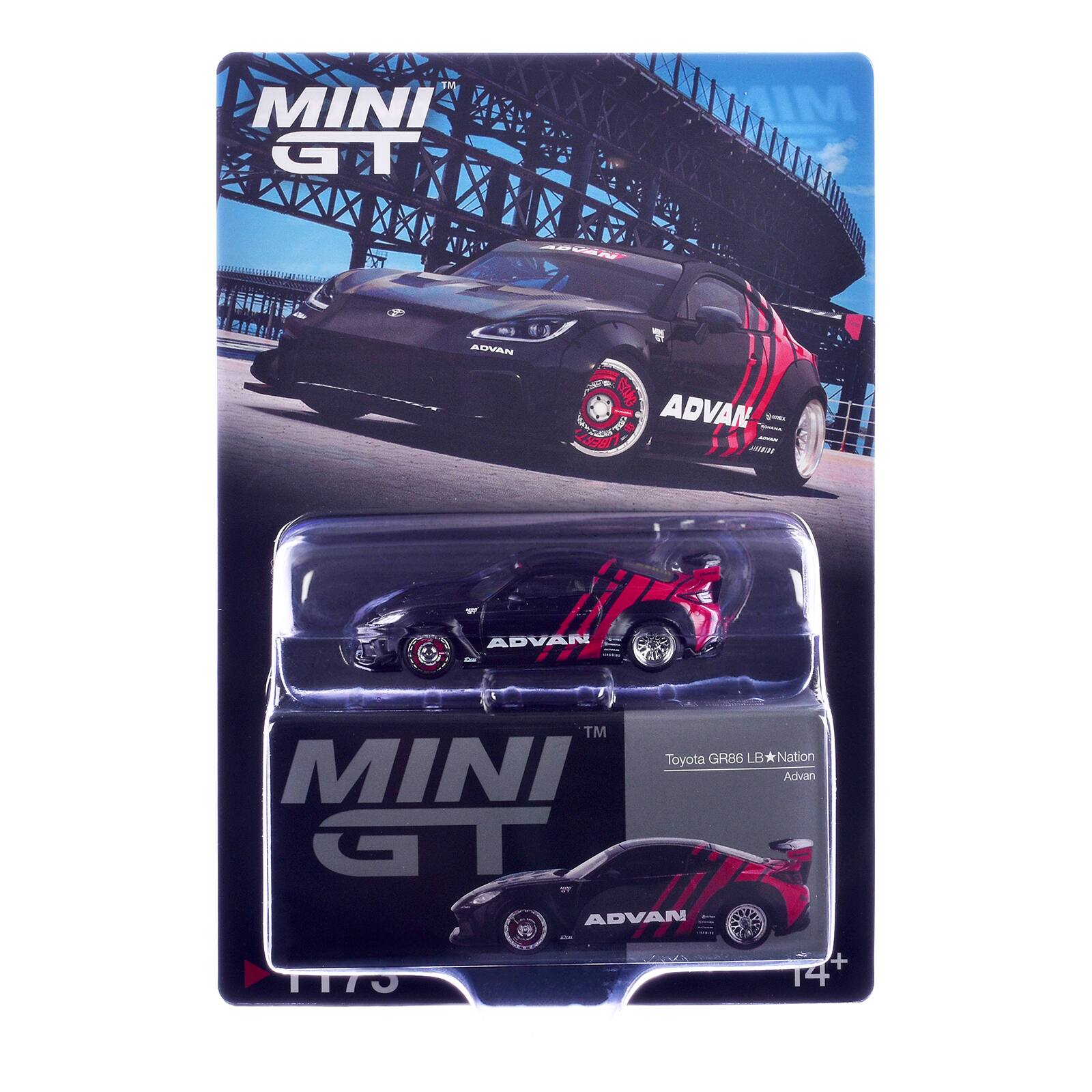 MINI GT  
MI  
ADVAN  
EZIAG PUEL ADVAN TIBELLI  
ADVAN  
TM Toyota GR86 LBNation MINI Advan GT ADVAN 14 + 1175