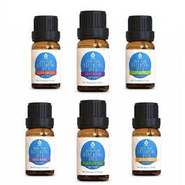 Pursonic - 6 Pack of 100% Pure Essential Aromatherapy Oils - Multicolor