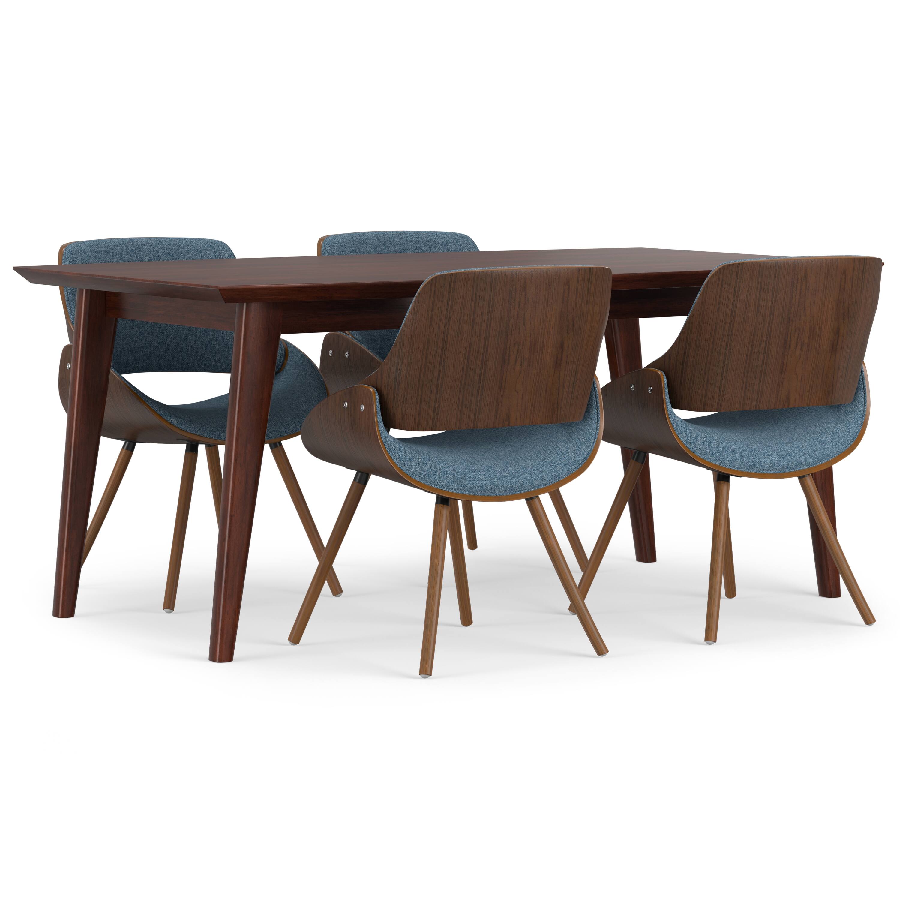 Alt View 1. Simpli Home - Malden / Draper 5-Piece Dining Set - Denim Blue.