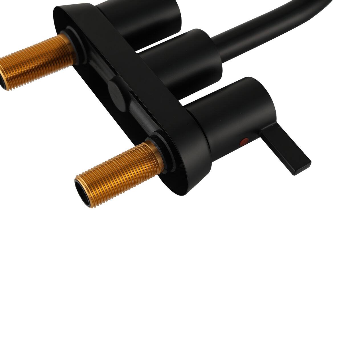 Left. Bothwa Home - Bothwa home  Bathroom Faucet For bathroom Sink  With Two Handles - Matte Black.