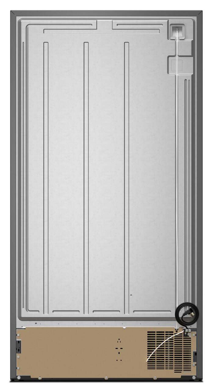 Back. Maytag - 25 Cu. Ft. Side-by-Side Refrigerator with Gallon Door Bins - Fingerprint Resistant Stainless Finish.
