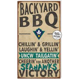 Jardine - UNC Wilmington Seahawks 11'' x 20'' Indoor/Outdoor BBQ Sign - Brown