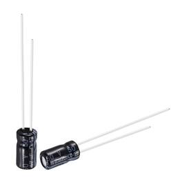 Unique Bargains - 0.47uF 50V 4x7mm Electrolytic Capacitor, Radial Leads Aluminum, 50pcs, 105C High Temp for TVs, LCD Monitor, VCD - Black