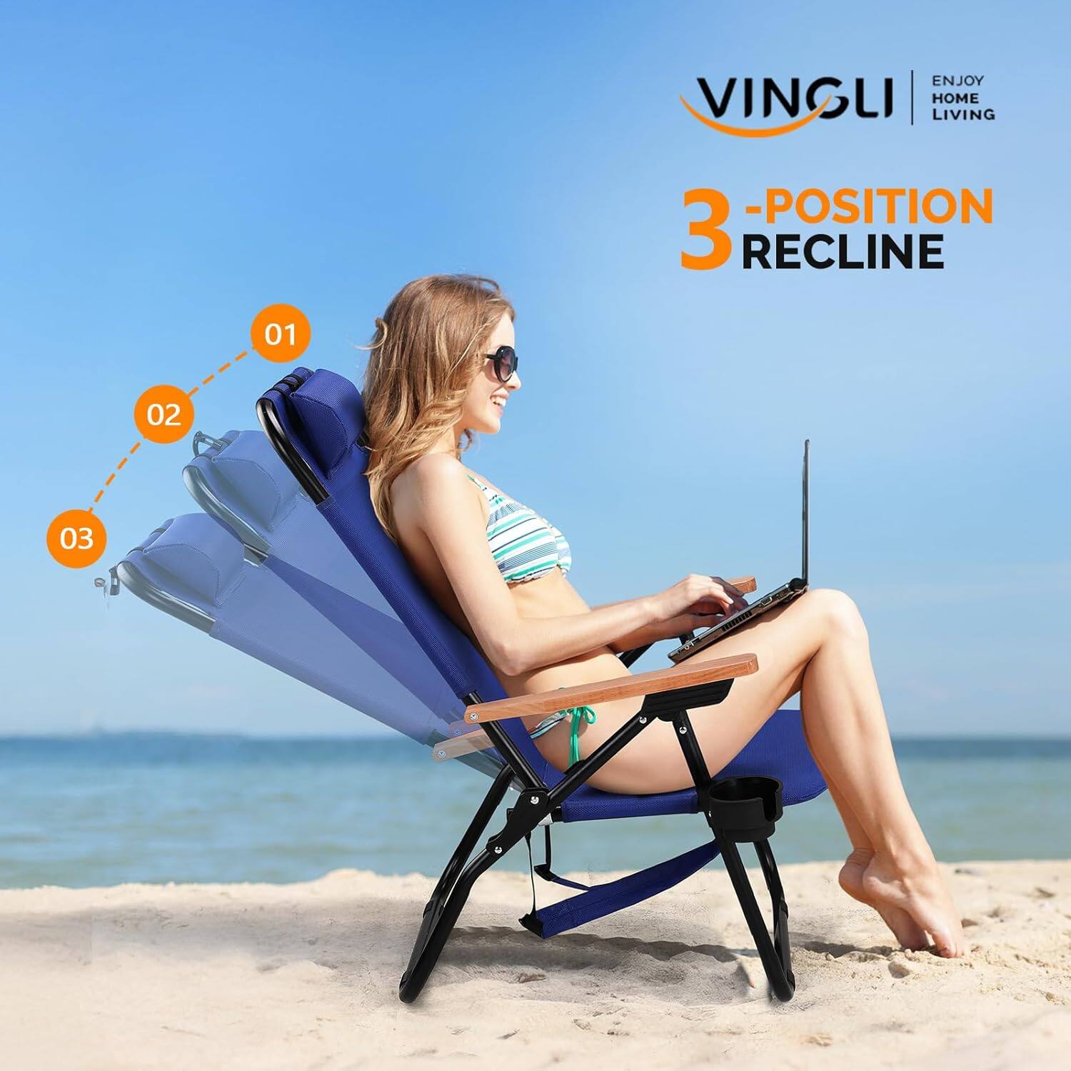 ENJOY VINGLI HOME LIVING - 3-POSITION RECLINE 01 02 03