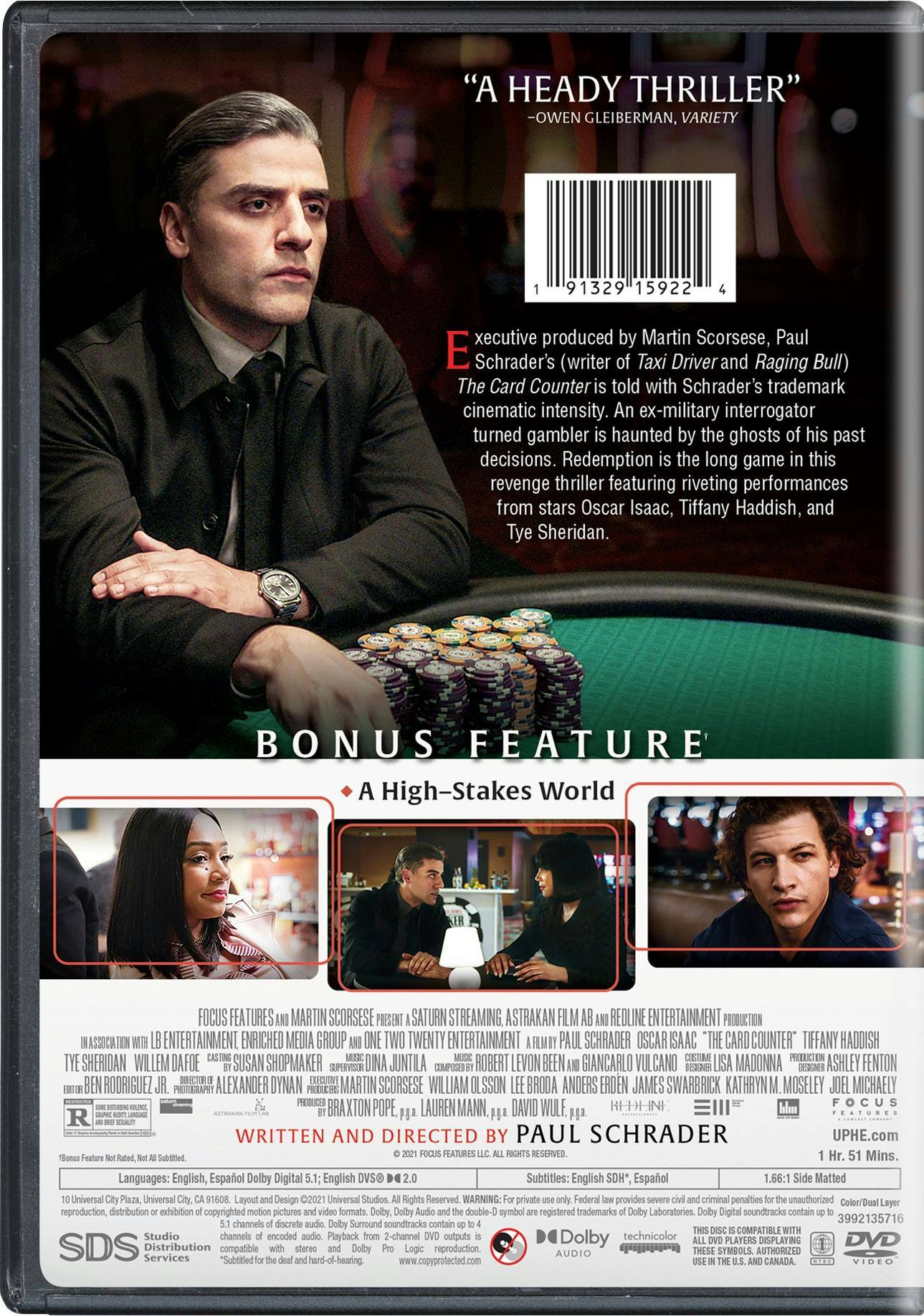 Back. The Card Counter [DVD].