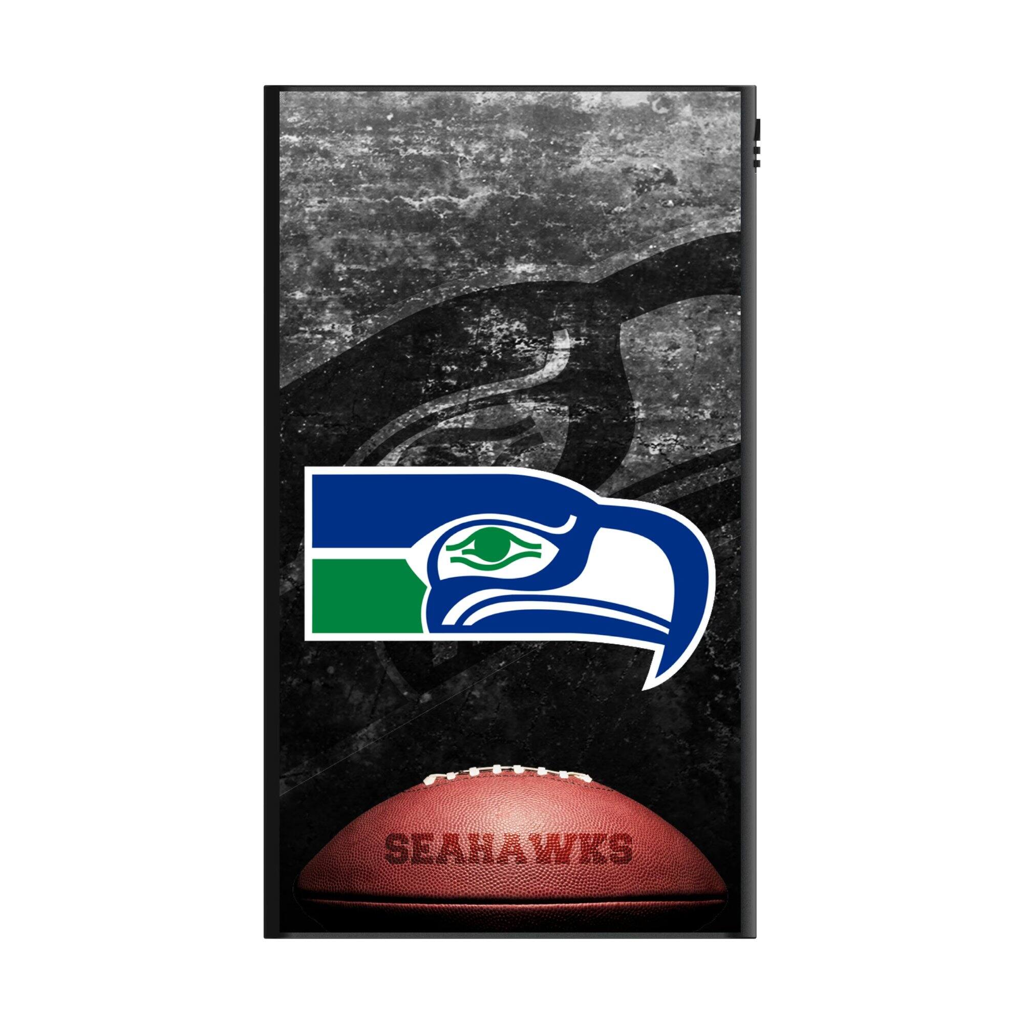 Alt View 1. Keyscaper - Seattle Seahawks 5000mAh Flat Powerbank - Black.