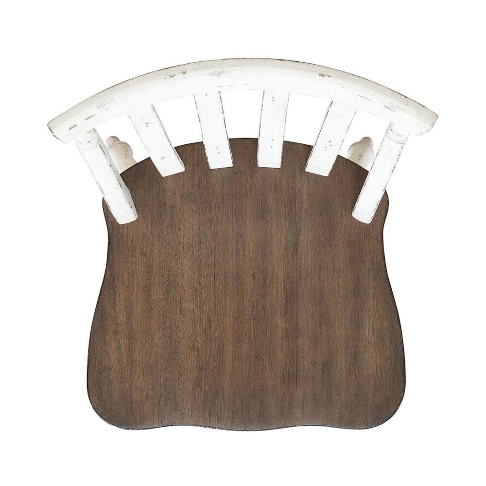 Alt View 3. Liberty Furniture Industries - Al Fresco Slat Back Side Chair for Dining Room - Set of 2 -Graphite & Whitestone - Grey.