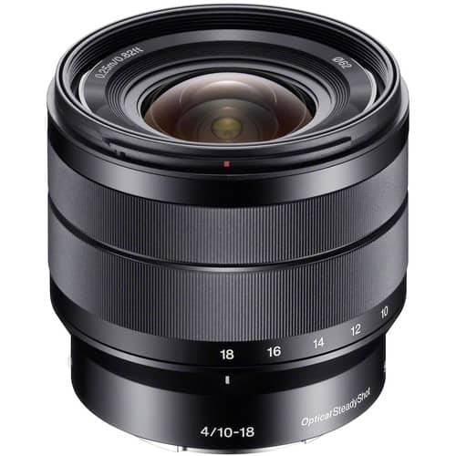 Sony - E 10-18mm F4 OSS Lens Sel1018 for E Mount - (International Model) - Black