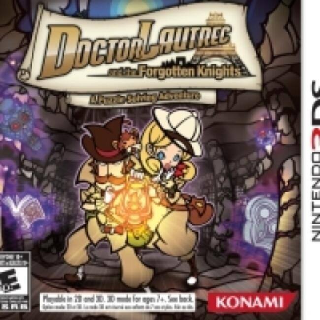 Doctor Lautrec and the Forgotten Knights  
A Franco-German Adventure  

Playable in 2D and 3D. 3D mode for ages 7+.  
Some back.  
Konami  

Nintendo 3DS