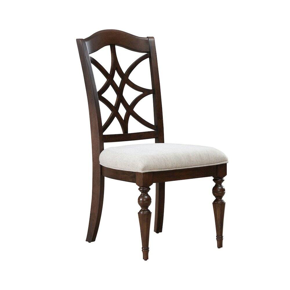 Alt View 2. Liberty Furniture Industries - Arden Road Dining Room Splat Back Side Chair - Set of 2 - Satin Cherry - Satin Cherry Brown.