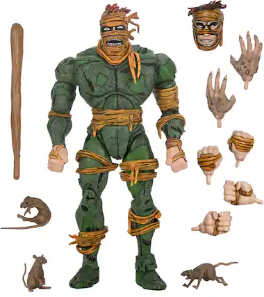 Front. NECA - Teenage Mutant Ninja Turtles (Mirage Comics) 7" Scale Action Figure - Rat King.