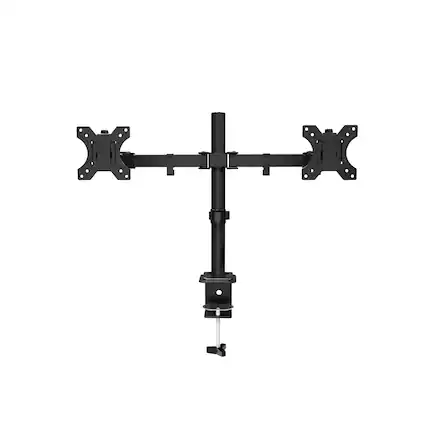 Front. CloudRest Pro - Dual Monitor Desk Mount Fully Adjustable Dual Monitor Arm for 2 Computer Screens up to 32 inch Heavy Duty Monitor Stand - Black.
