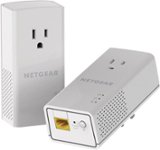 Front Zoom. NETGEAR - Powerline AC1200 Gigabit Ethernet Network Adapter with Extra Power Outlet (2-pack) - White.