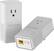 Front. NETGEAR - Powerline AC1200 Gigabit Ethernet Network Adapter with Extra Power Outlet (2-pack) - White.