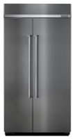 KitchenAid - 25.5 Cu. Ft. Side-by-Side Built-In Refrigerator - Stainless Steel - Front_Zoom