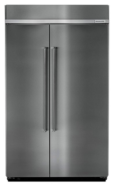 Front Zoom. KitchenAid - 30 Cu. Ft. Side-by-Side Built-In Refrigerator - Stainless steel.