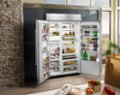 Angle Zoom. KitchenAid - 29.5 Cu. Ft. Side-by-Side Built-In Refrigerator - Stainless steel.