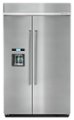 Front Zoom. KitchenAid - 29.5 Cu. Ft. Side-by-Side Built-In Refrigerator - Stainless steel.