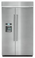 KitchenAid - 29.5 Cu. Ft. Side-by-Side Built-In Refrigerator - Stainless steel - Front_Zoom