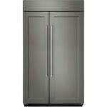 KitchenAid - 25.5 Cu. Ft. Side-by-Side Built-In Refrigerator - White - Front_Standard