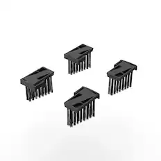 Front. WORX - Worx WA0945 Wheel Cleaning Brush Attachment for Landroid Vision Cloud 4WD Robotic Lawn Mowers (4 pcs) - Black.
