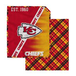 Pegasus - Kansas City Chiefs 60" x 80" Digital Dash Two-Sided Checkered Ultra Cozy Sherpa Blanket - Multicolor