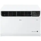 Front. LG - 14,000 BTU Smart Window Air Conditioner 700 Sq. Ft. - White.