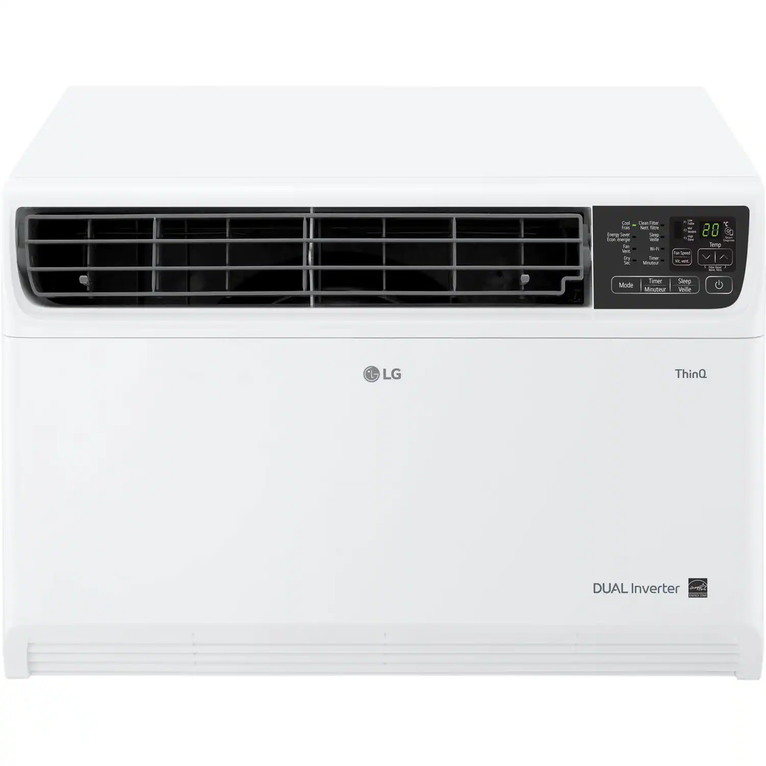 LG - 14,000 BTU Smart Window Air Conditioner 700 Sq. Ft - White