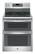 Front. GE - Profile Series 6.6 Cu. Ft. Self-Cleaning Freestanding Double Oven Electric Convection Range - Stainless Steel.