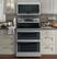 Alt View 16. GE - Profile Series 6.6 Cu. Ft. Self-Cleaning Freestanding Double Oven Electric Convection Range - Stainless Steel.